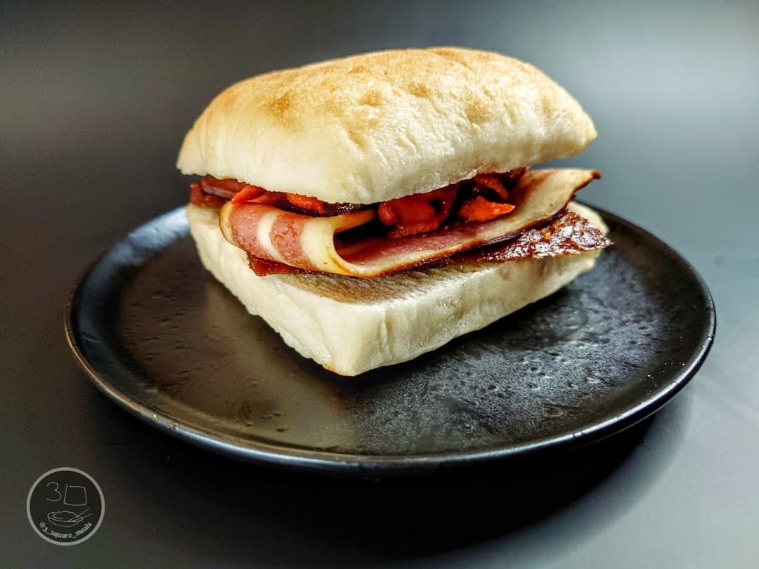 Veggie Bacon Sandwich Butty
