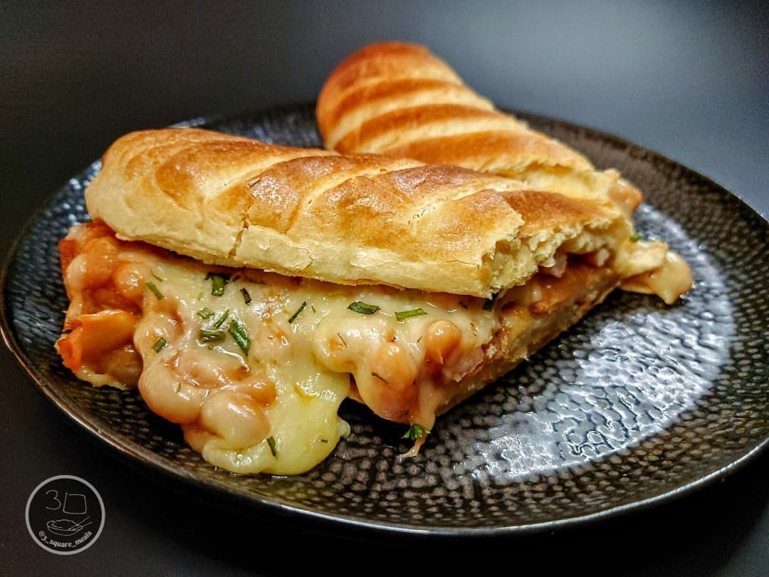 Crispy Potato and Cheesy Bean Melt