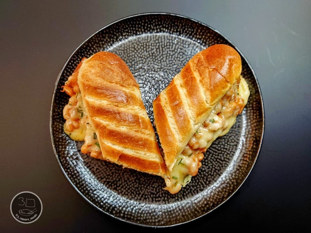 Crispy Potato and Cheesy Bean Melt