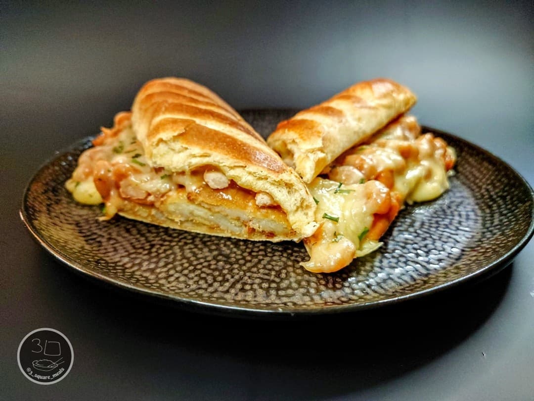 Crispy Potato and Cheesy Bean Melt