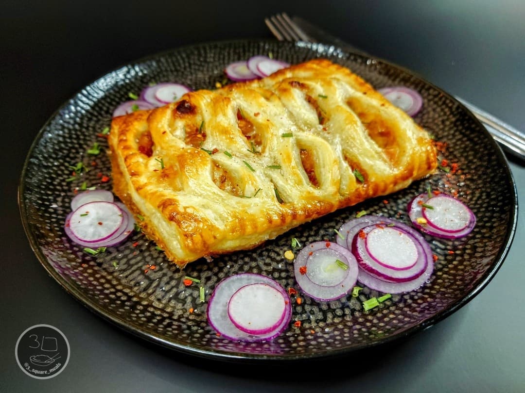 Vegetarian Sausage Beans Cheese Pastry