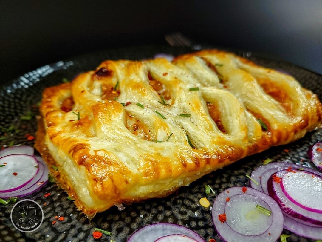 Vegetarian Sausage Beans Cheese Pastry