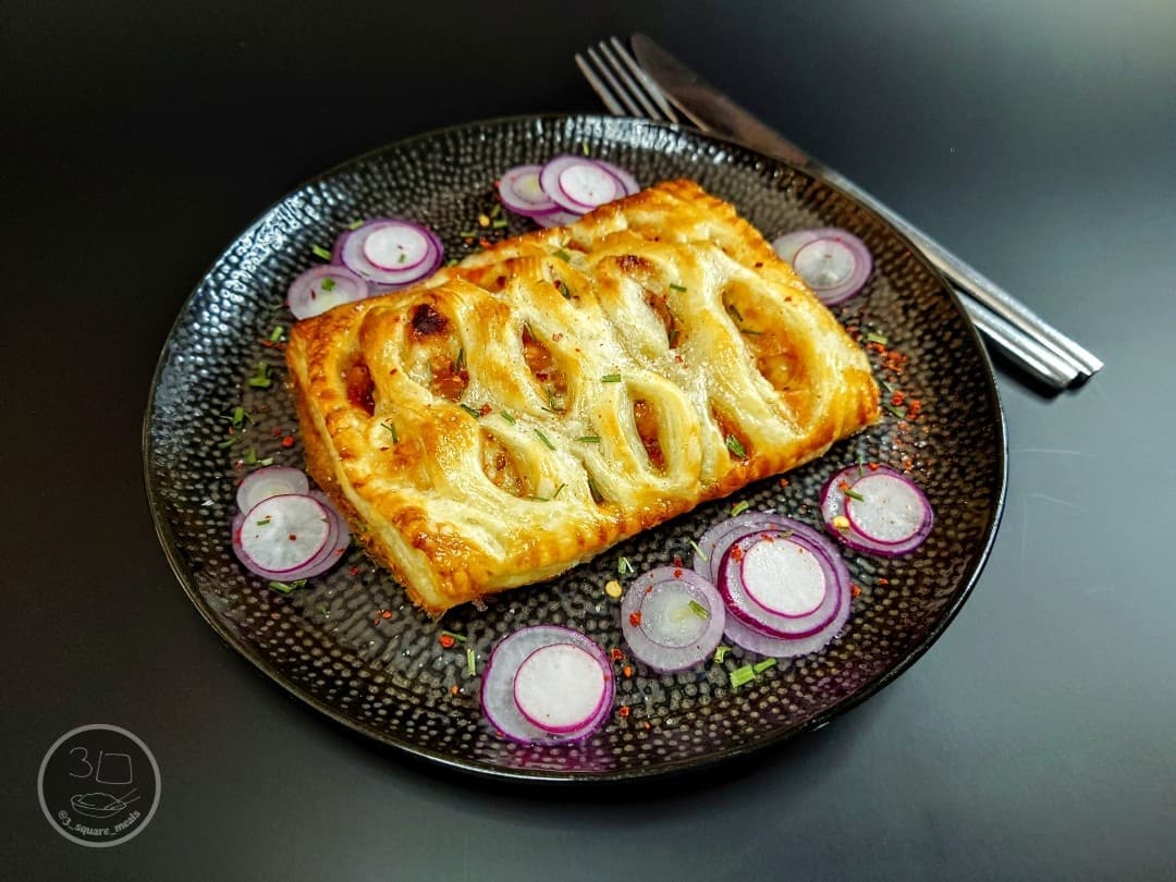 Vegetarian Sausage Beans Cheese Pastry
