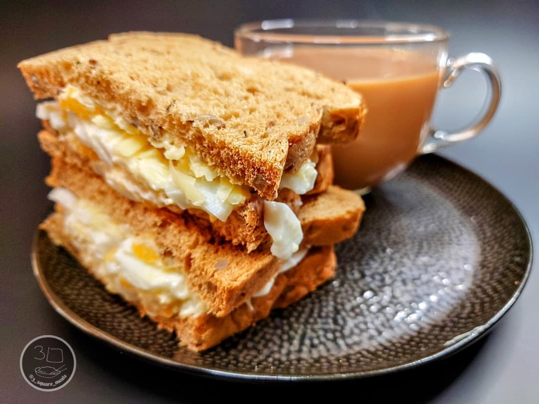 Egg Mayo Sandwich with Seed Bread