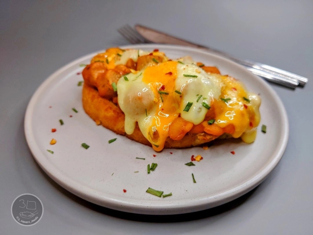 Vegetarian Sausage and Bean Melt