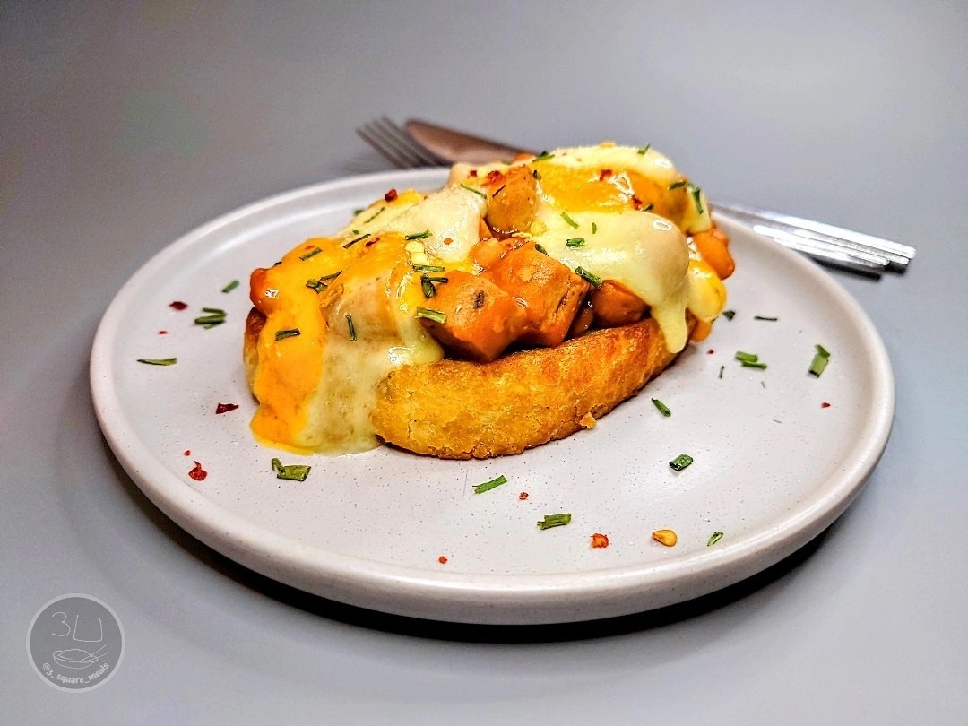 Vegetarian Sausage and Bean Melt