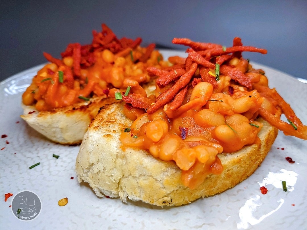 Bacony Beans on Toast