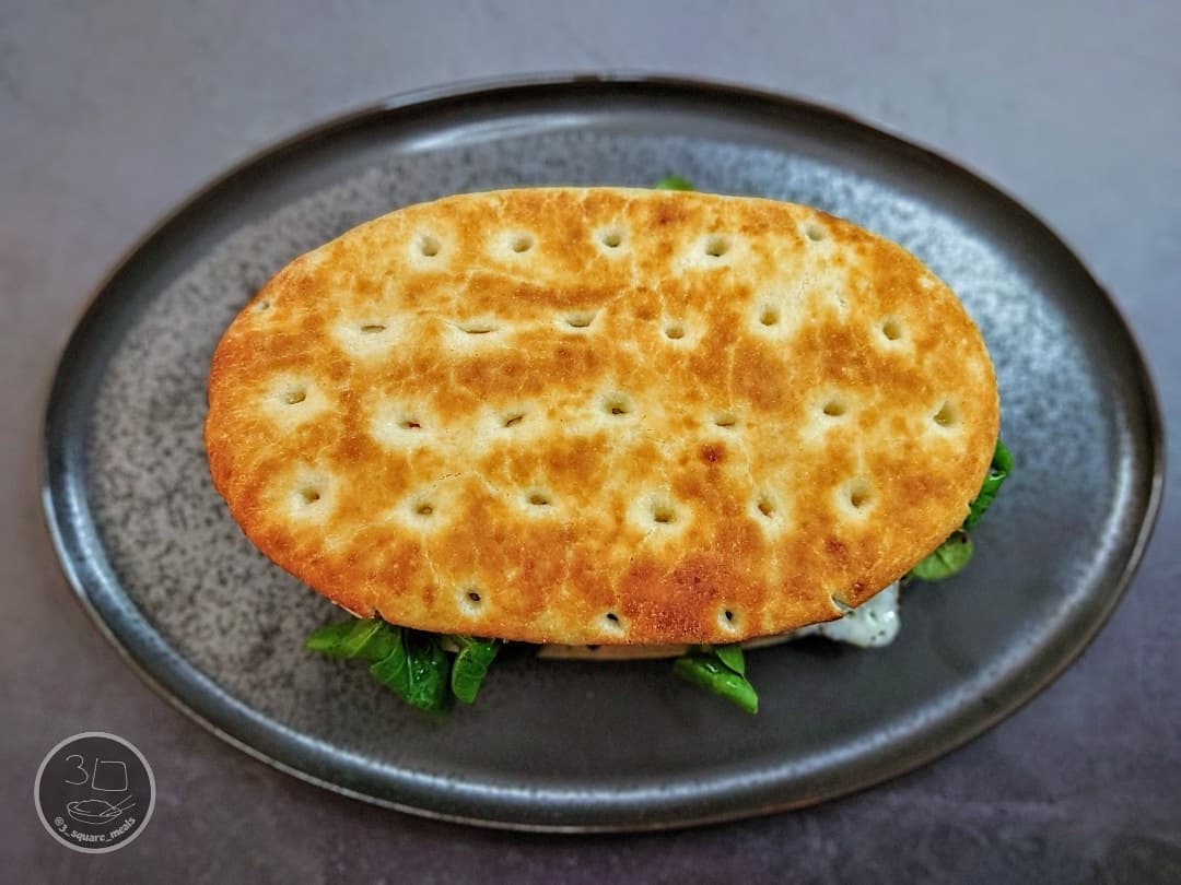 Fried Egg Focaccia Breakfast