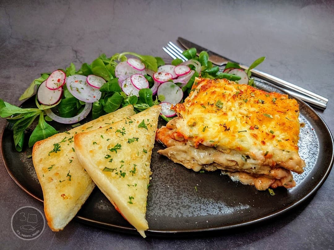 Creamy Garlic Kiev Lasagne