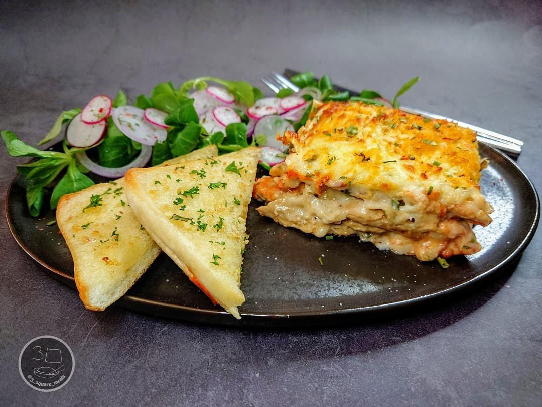 Creamy Garlic Kiev Lasagne