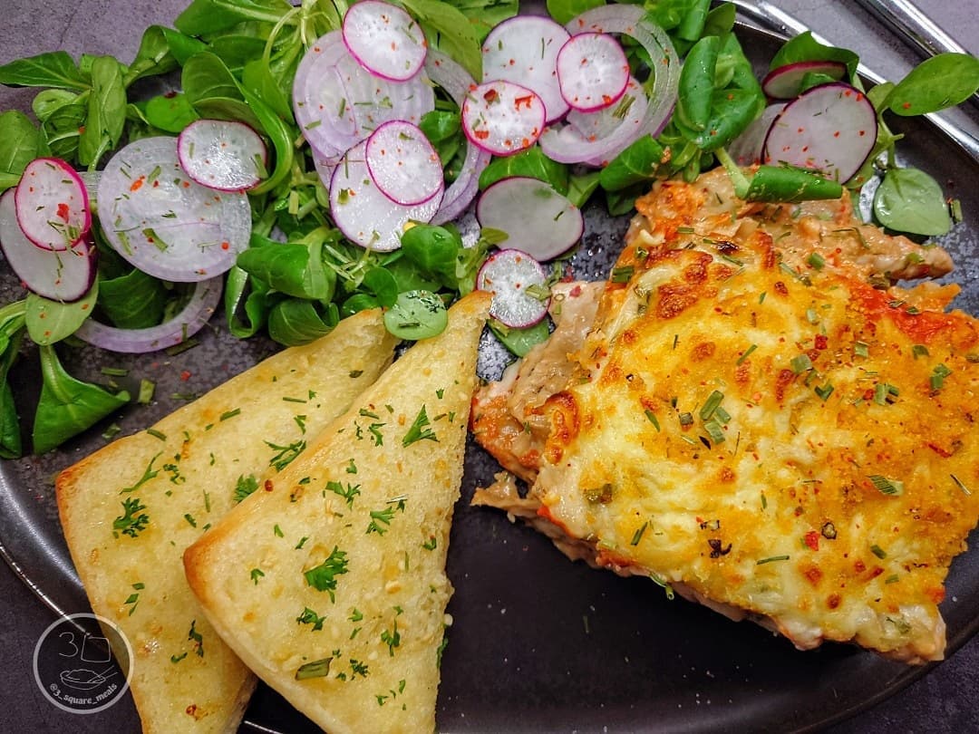 Creamy Garlic Kiev Lasagne