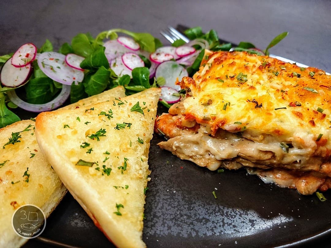 Creamy Garlic Kiev Lasagne