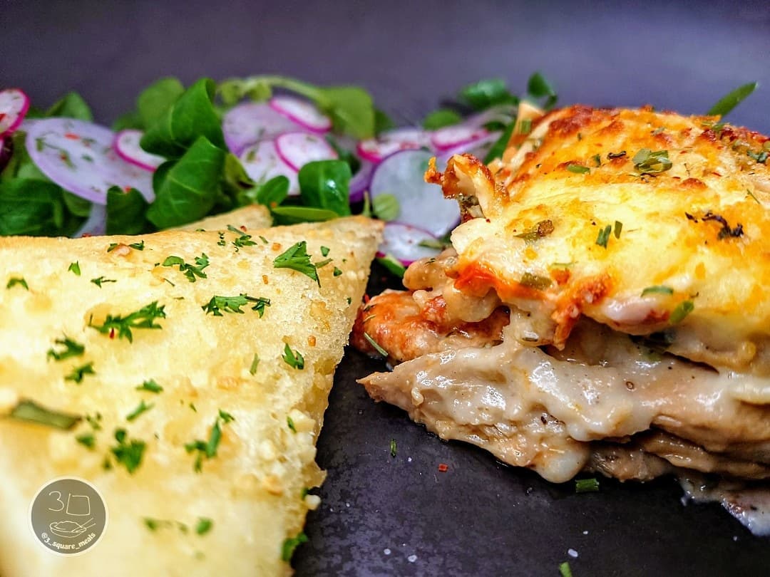 Creamy Garlic Kiev Lasagne
