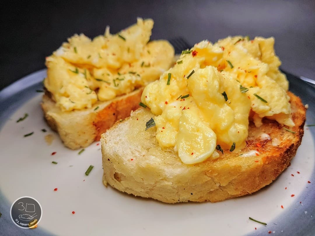 Scrambled Eggs on Toast