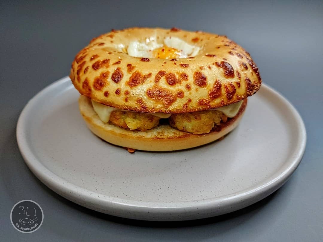 Hash Brown Cheese Bagel