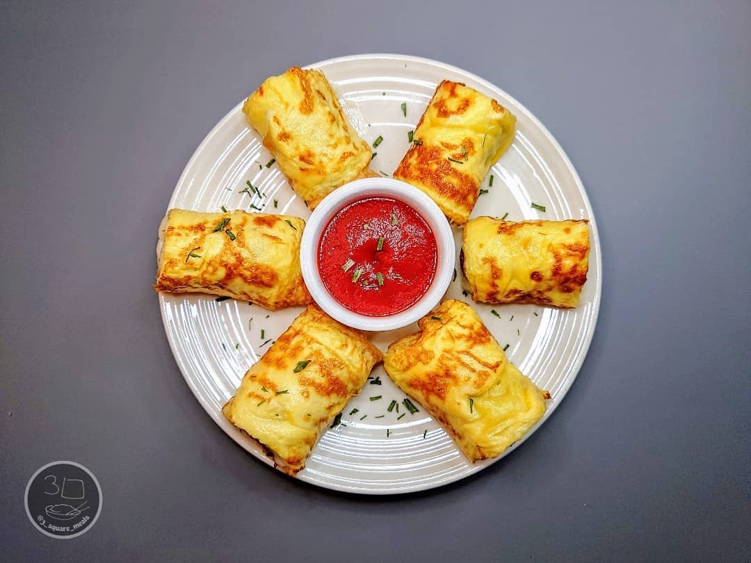Vegetarian Omelette Sausage Rolls