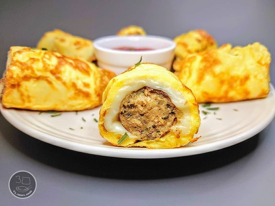 Vegetarian Omelette Sausage Rolls
