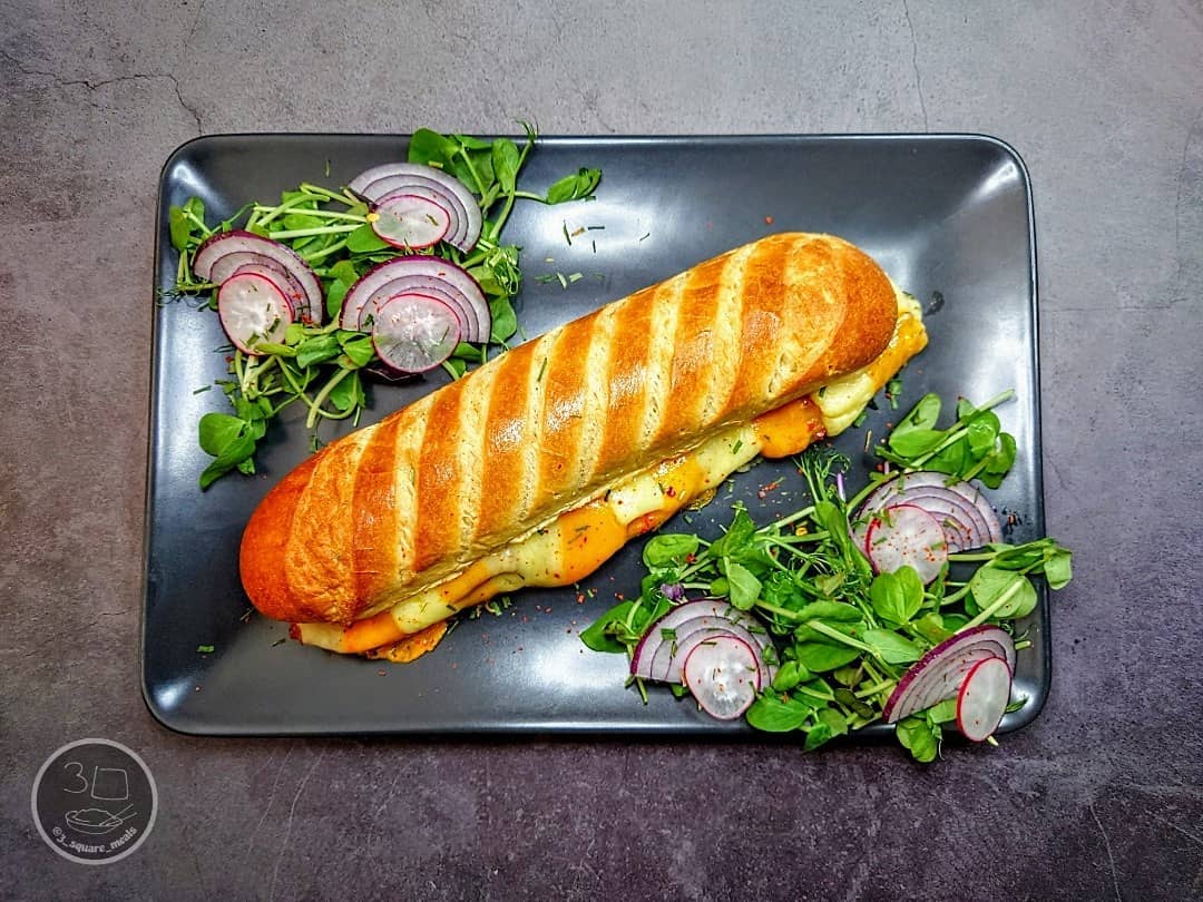 Sweet Chilli Chick'n Cheese Baguette
