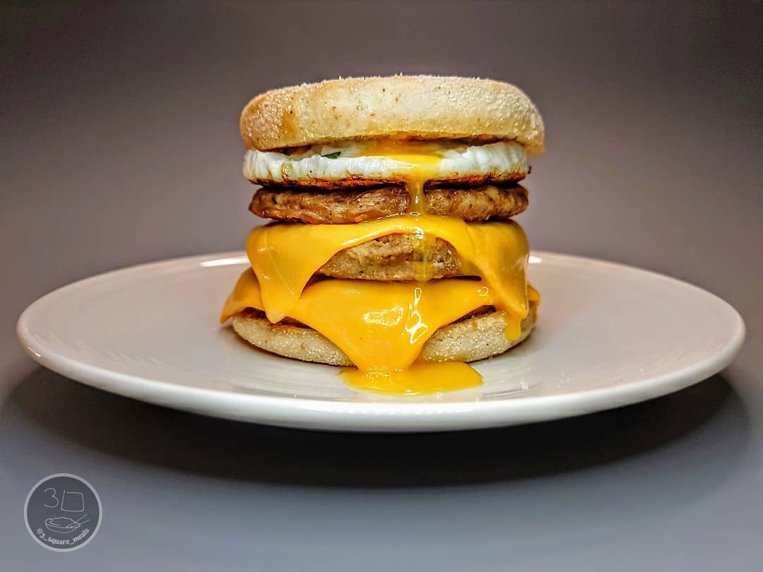 Triple Sausage and Egg Mcmuffin Fakeaway