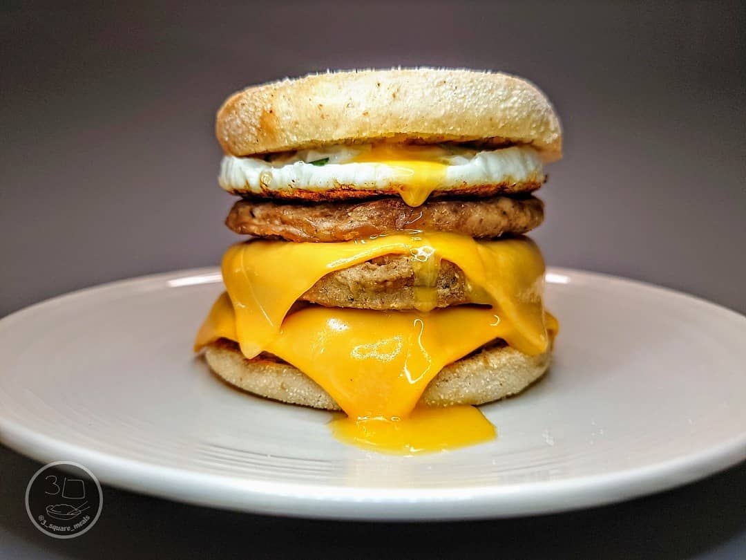 Triple Sausage and Egg Mcmuffin Fakeaway
