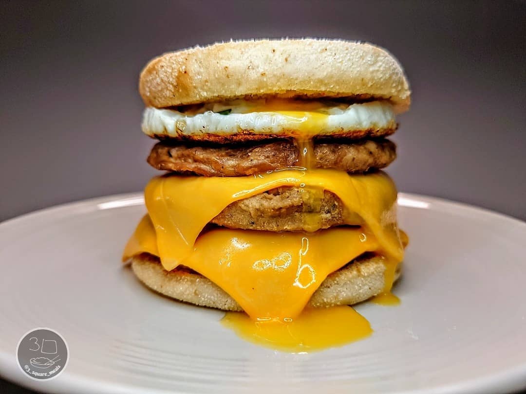 Triple Sausage and Egg Mcmuffin Fakeaway