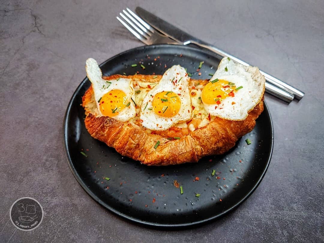 Croissant Boat Breakfast Dish
