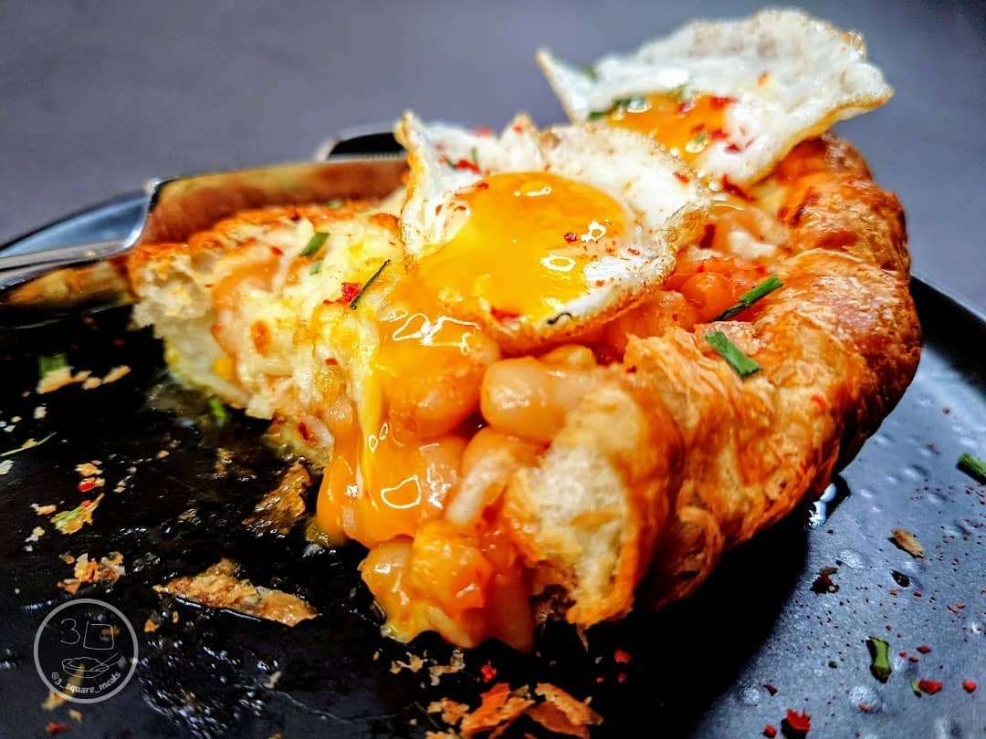 Croissant Boat Breakfast Dish