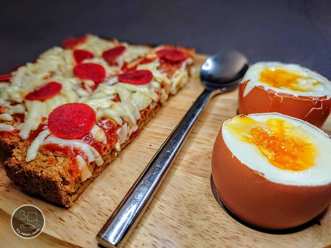 Dippy Eggs with Pizza Toast Soldiers