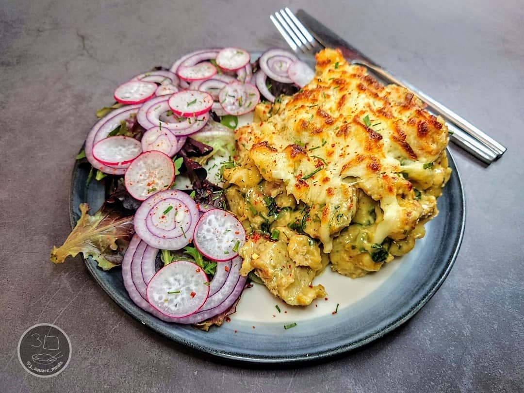 Spicy Sausage Pasta Bake