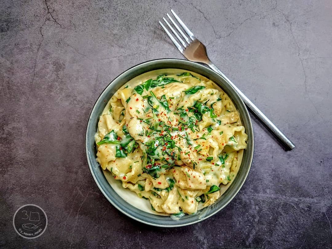 Creamy Vegetarian Chicken Pasta