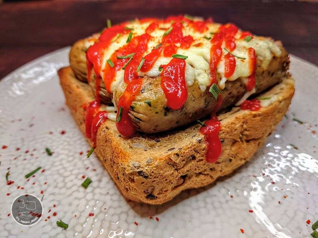 Cheesy Lincolnshire Sausages on Toast