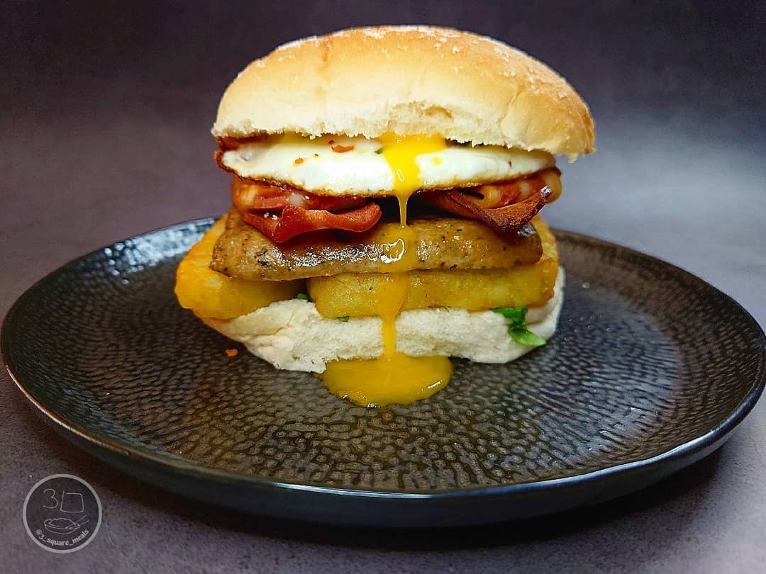 Vegetarian Breakfast Butty