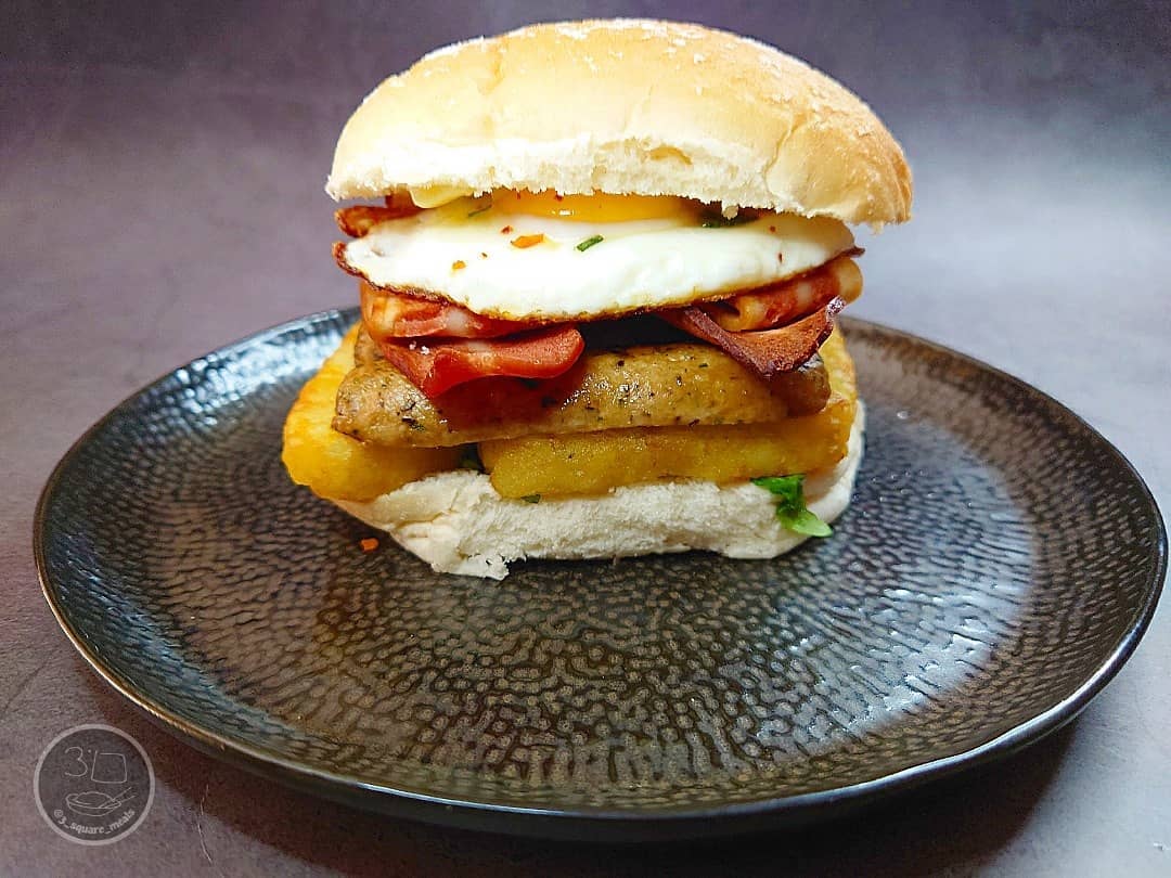 Vegetarian Breakfast Butty