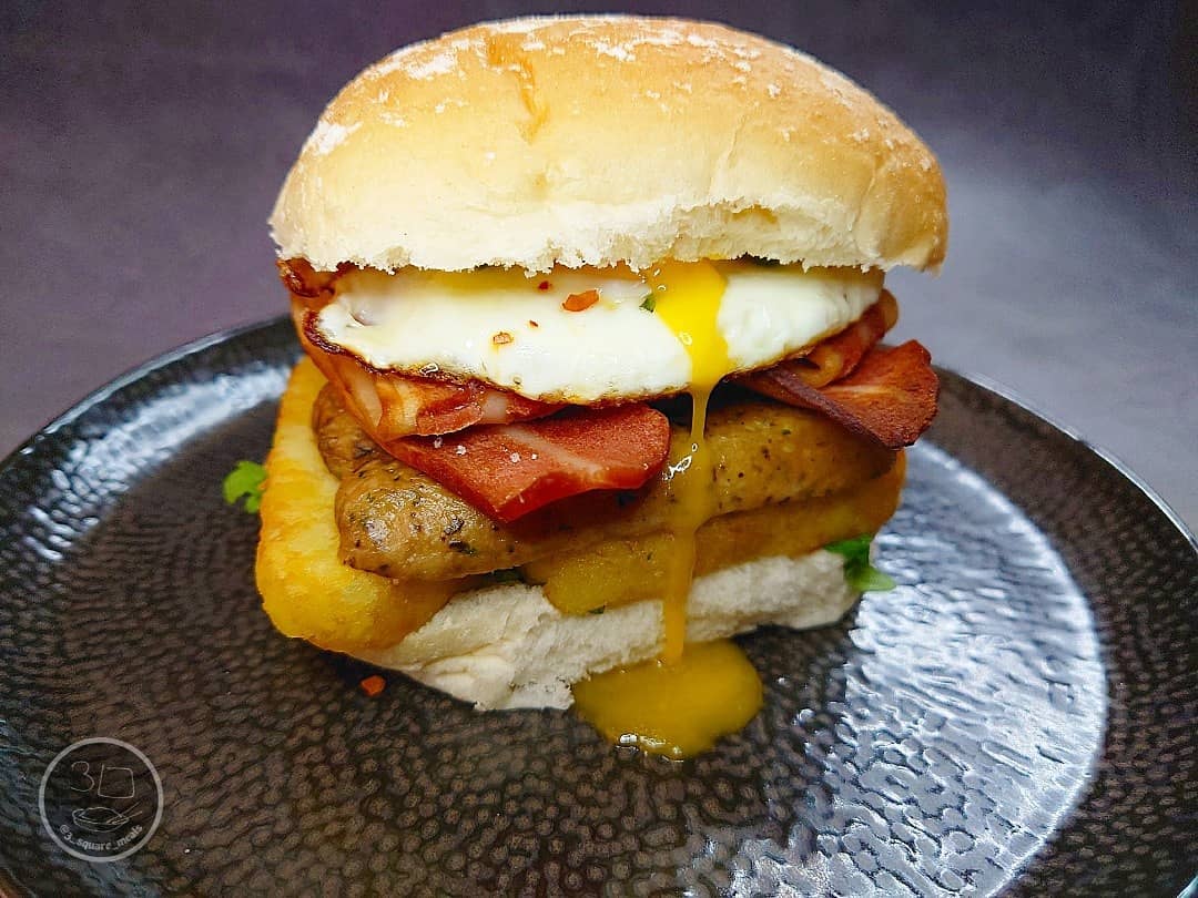 Vegetarian Breakfast Butty