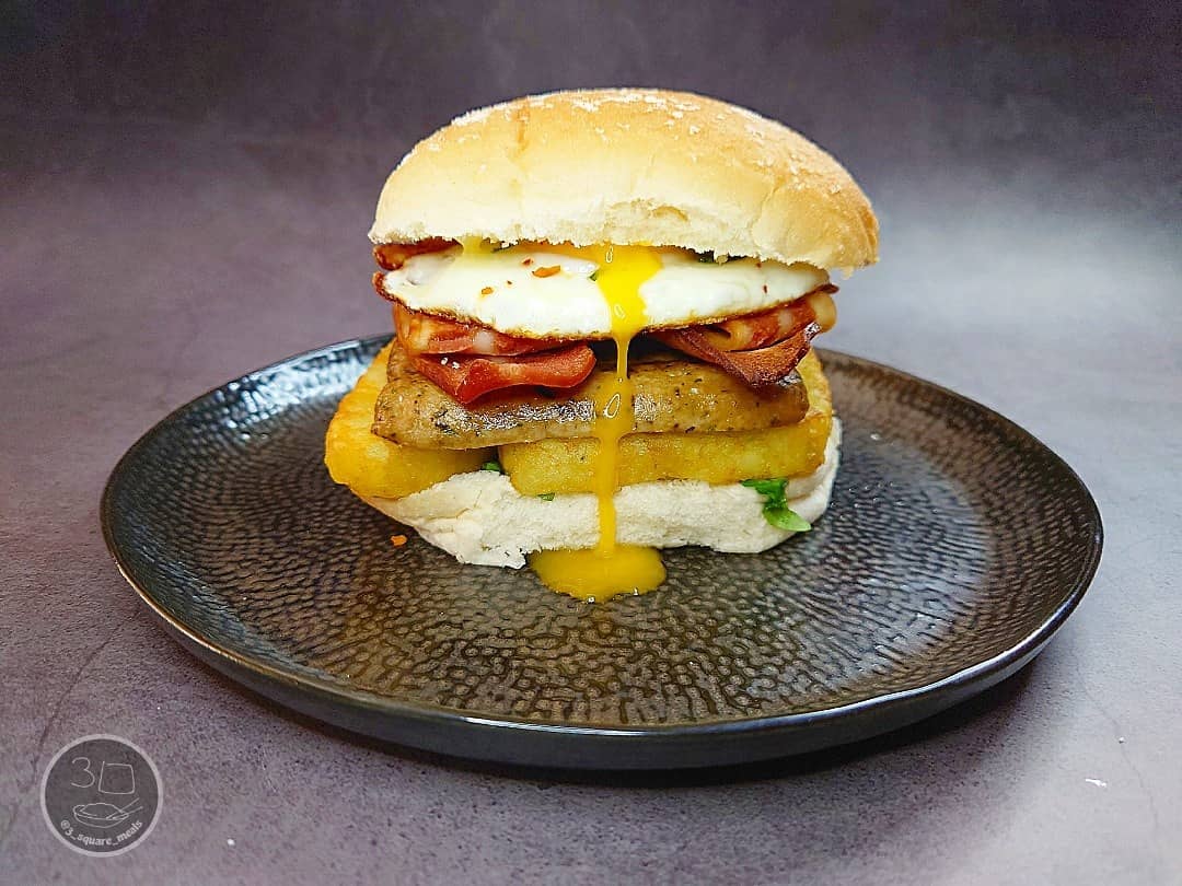 Vegetarian Breakfast Butty
