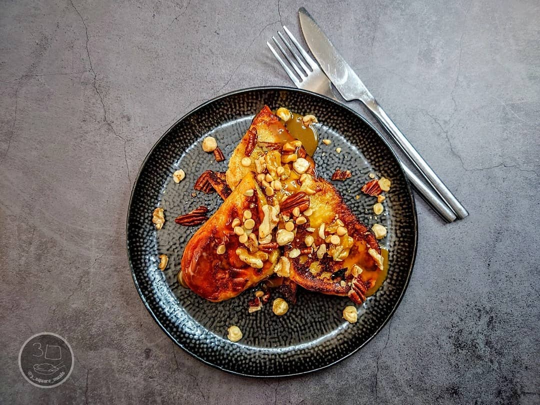 Brioche French Toast with Nutty Topping