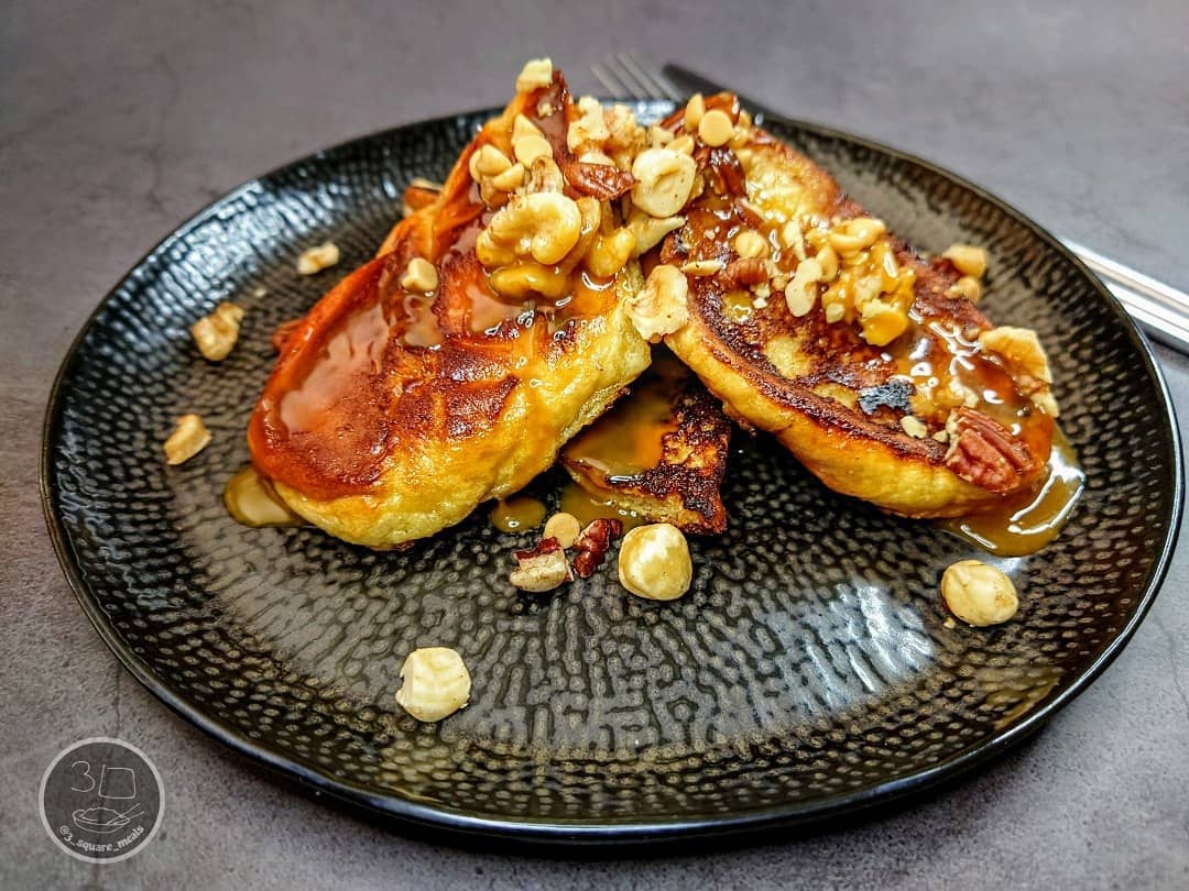 Brioche French Toast with Nutty Topping