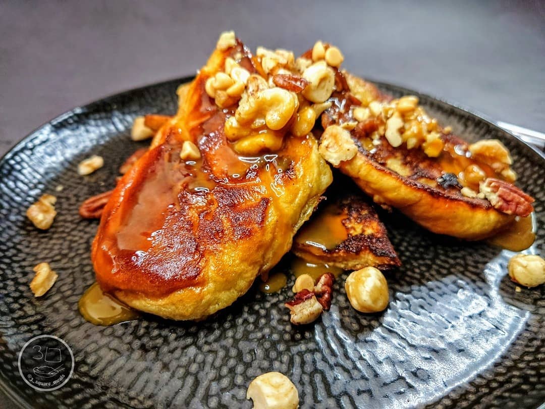 Brioche French Toast with Nutty Topping