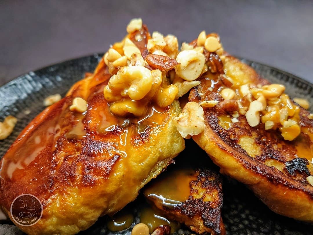 Brioche French Toast with Nutty Topping