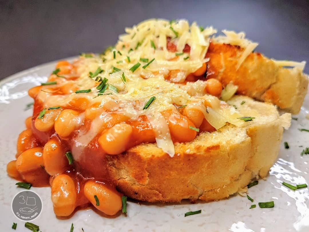 Cheesy Beans on Tiger Toast
