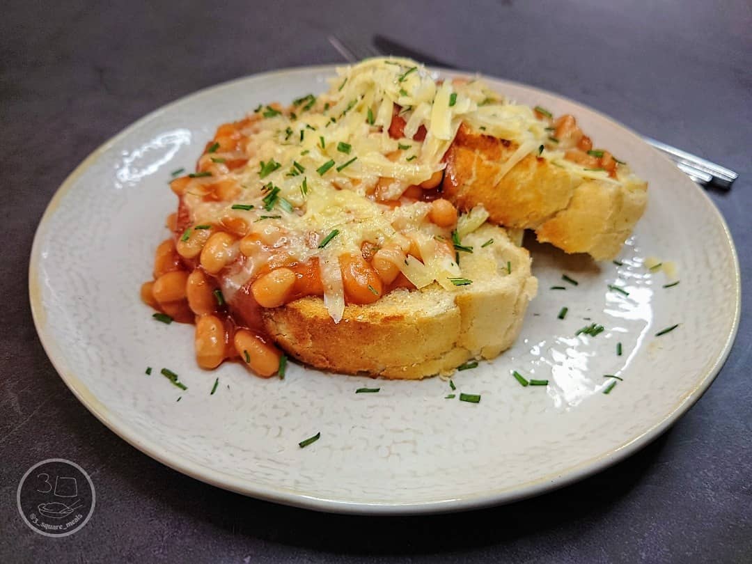 Cheesy Beans on Tiger Toast