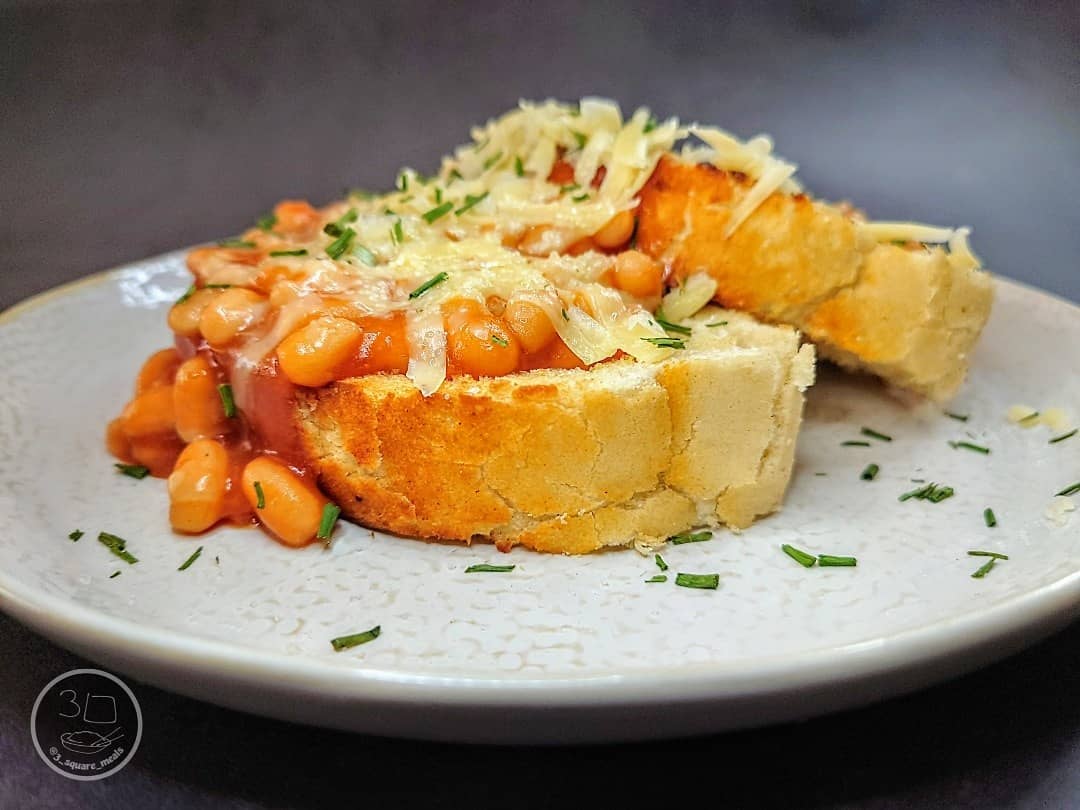 Cheesy Beans on Tiger Toast