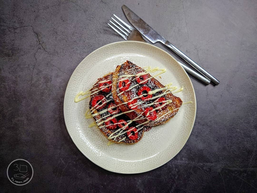 Raspberry White Chocolate French Toast