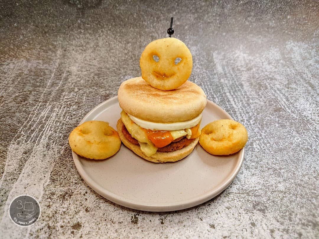 Vegetarian Double Sausage and Egg Mcmuffin