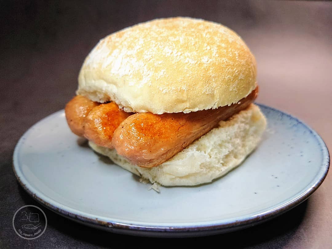 Vegetarian Sausage Butty Sandwich