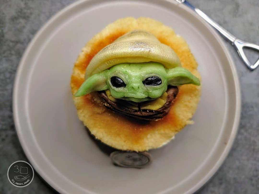 Grogu-Inspired No-Bake Cheesecake