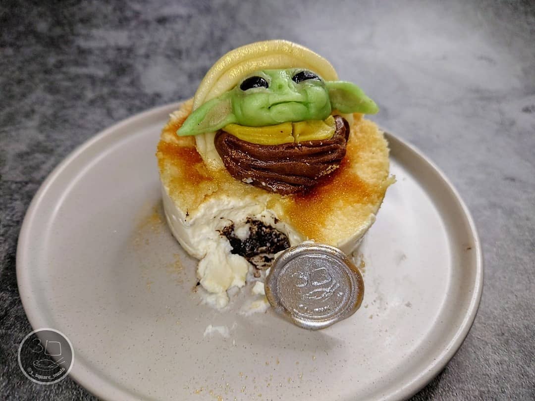 Grogu-Inspired No-Bake Cheesecake