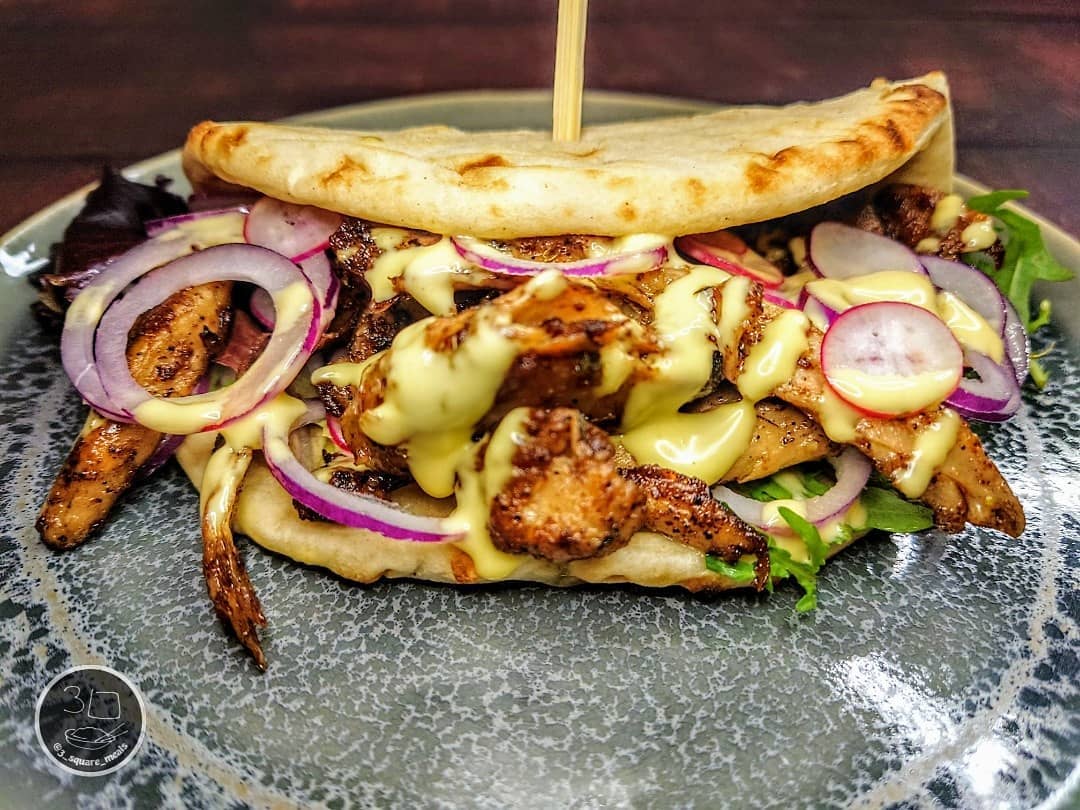 Vegetarian Shawarma Kebab with Veggies
