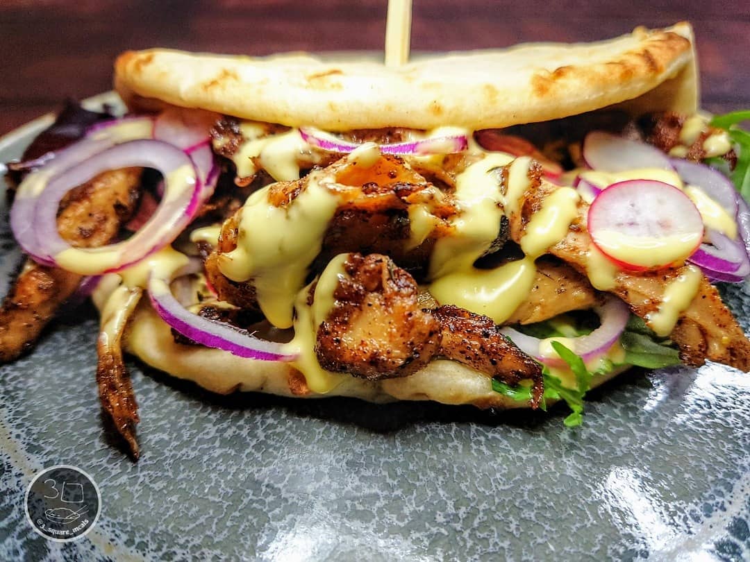 Vegetarian Shawarma Kebab with Veggies