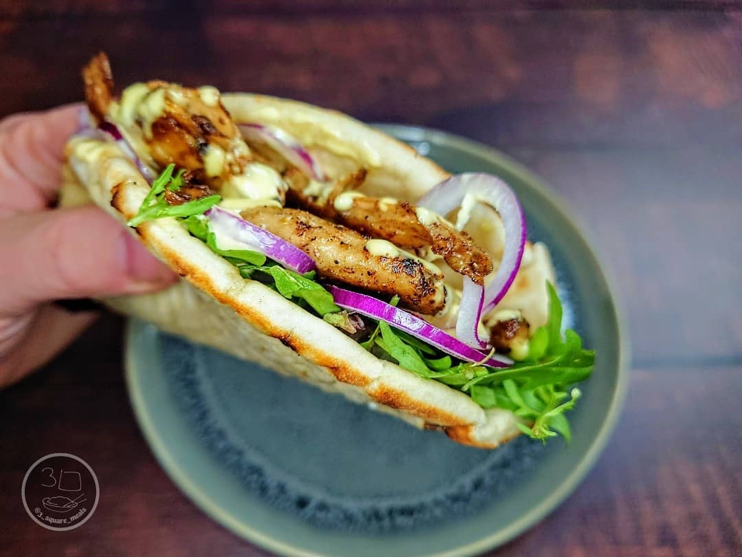 Vegetarian Shawarma Kebab with Veggies